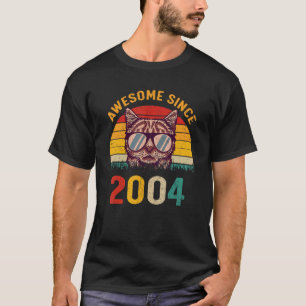 18. Geburtstag Vintage-Katze 18 Jahre großartig se T-Shirt