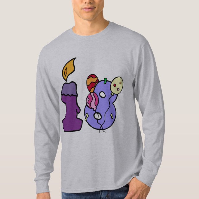 18. Geburtstags-Party-Geschenke T-Shirt (Vorderseite)