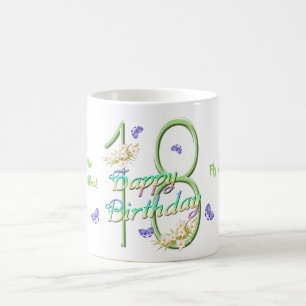 18. Geburtstags-Schmetterlings-Tanz-Tasse Tasse