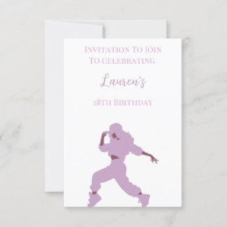 18. Geburtstags-Tänzerin Einladung