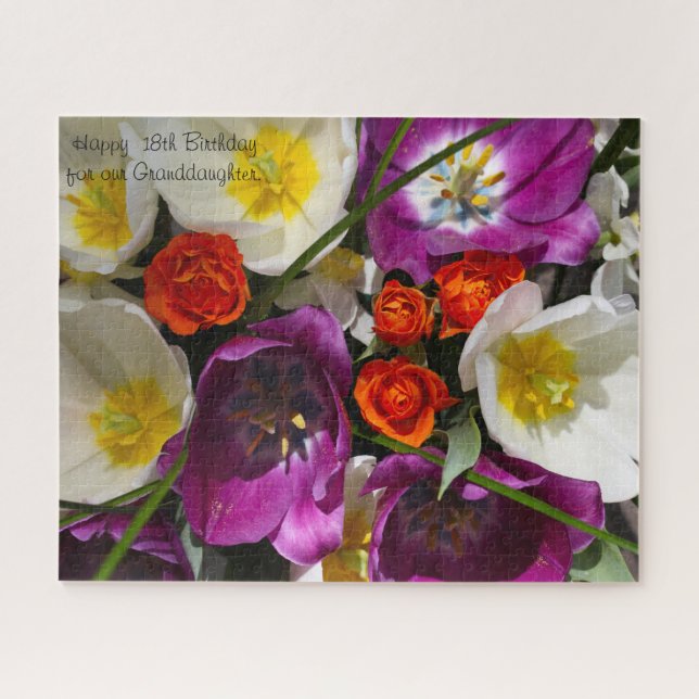 18. Geburtstagsgrandtochter. Puzzle (Horizontal)