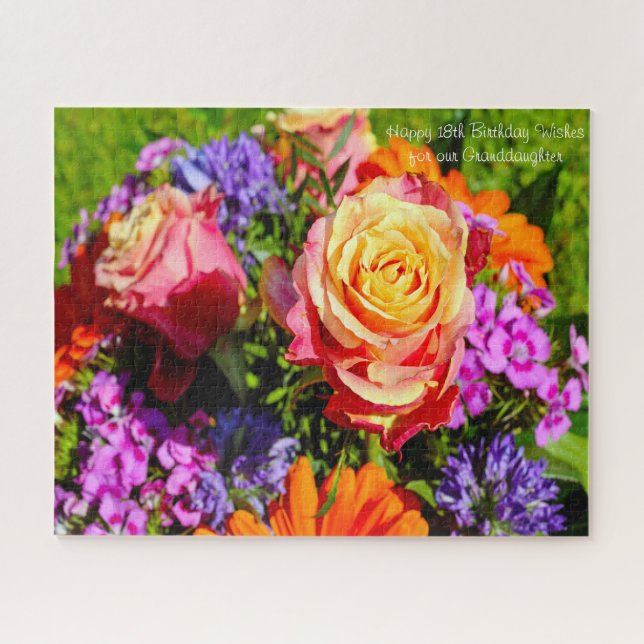 18. Geburtstagsgrandtochter. Puzzle (Horizontal)