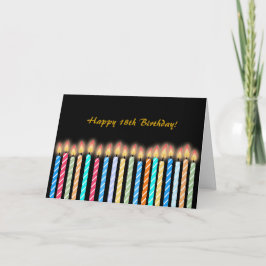 18. Geburtstagskarte individuell anpassen Karte