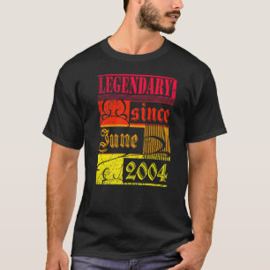 18. Geburtstagslegendär Seit Juni 2004 Vintage Rüc T-Shirt