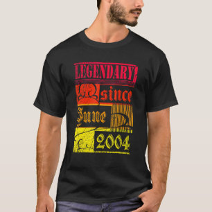 18. Geburtstagslegendär Seit Juni 2004 Vintage Rüc T-Shirt