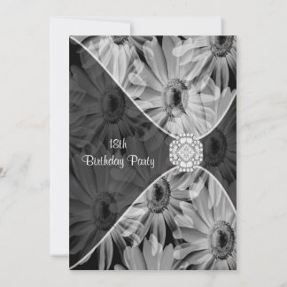18. Geburtstagsparty Daisy Diamond Einladung