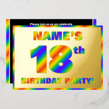 18. Geburtstagsparty — Spaß, Regenbogenspektrum "1