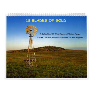 18 Goldbarren - Sammlung von Windmühlen Kalender