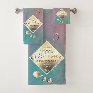 18. Hochzeit Badhandtuch Set