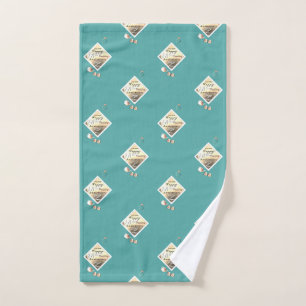18. Hochzeitstag Acquamarine Handtuch