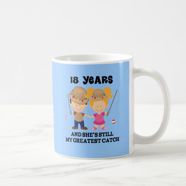 18. Hochzeitstag-Geschenk für ihn Kaffeetasse (Rechts)