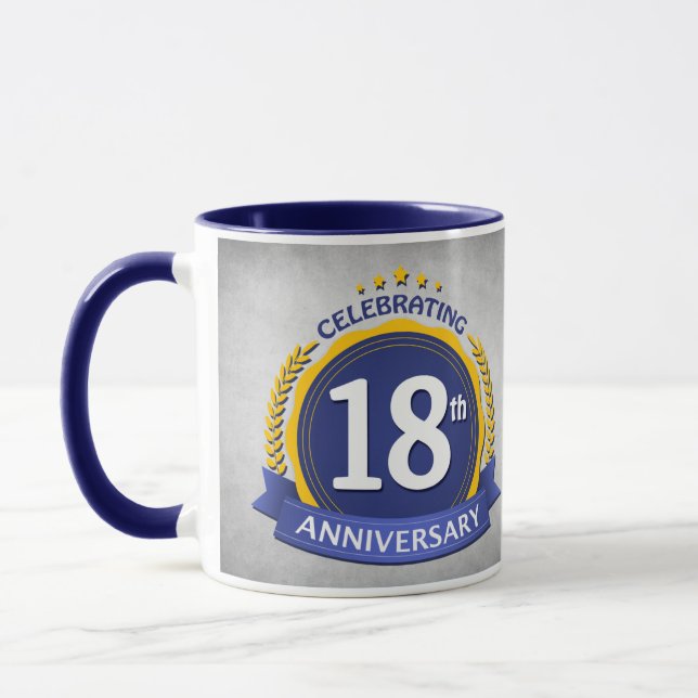 18. Hochzeitstag Kaffeepause Tasse (Links)
