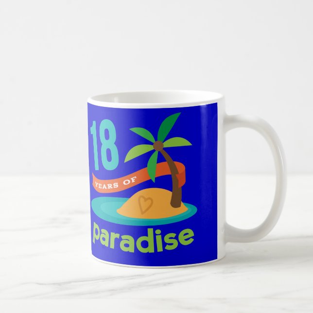 18. Hochzeitstag-lustiges Geschenk Tasse (Rechts)