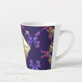 18. Hochzeitstag Porzellan Cat's Eye & Blu Milchtasse