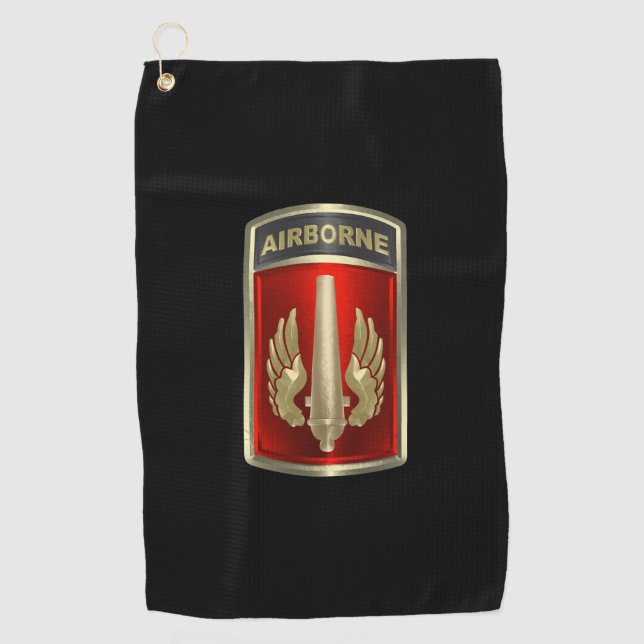 18. Im Flugzeug Pflaster-Artillerie-Brigade Golfhandtuch (Vorderseite)