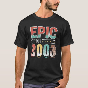 18 Jahre alt 18. Geburtstag Dekoration Epic Seit 2 T-Shirt