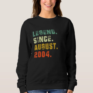 18 Jahre alt 18. Geburtstagsfeier Seit August 2009 Sweatshirt