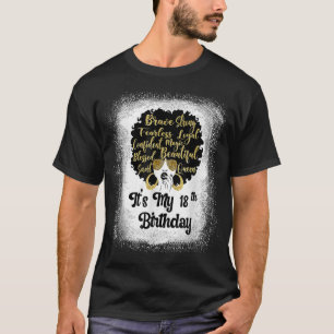 18 Jahre alt Leopard Melanin Girl Es ist mein Gebu T-Shirt