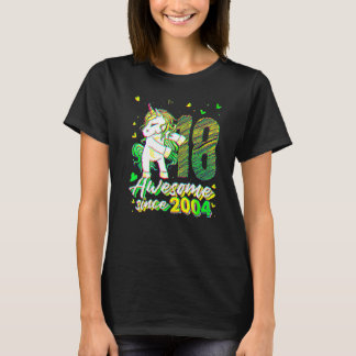 18 Jahre alte Einhorn-Flossing 18. Geburtstag Unic T-Shirt
