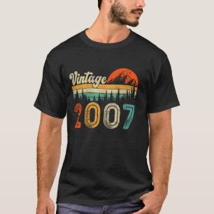 18 Jahre alte Geschenke Männer Frauen Vintag 2007 T-Shirt