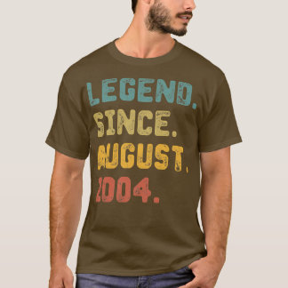 18 Jahre alte Geschenklee seit August 2004 18. Bir T-Shirt