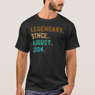 18 Jahre alte Legende seit August 2004 18. Geburts T-Shirt