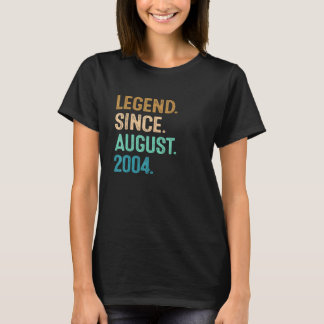 18 Jahre alte Legende Seit August 2004 18. Geburts T-Shirt