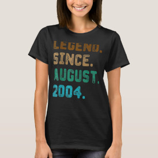 18 Jahre alte Legende seit August 2004 18. Geburts T-Shirt