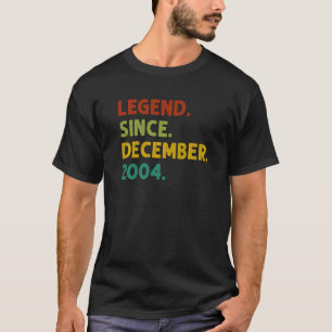 18 Jahre alte Legende Seit Dezember 2004 18. Gebur T-Shirt
