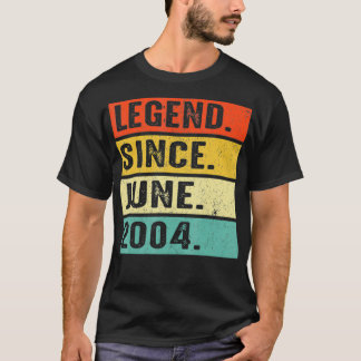 18 Jahre alte Legende Seit Juni 2004 18. Geburtsta T-Shirt