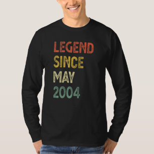 18 Jahre alte Legende seit Mai 2004 18. Geburtstag T-Shirt