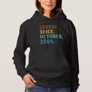 18 Jahre alte Legende Seit Oktober 2004 18. Geburt Hoodie
