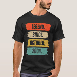 18 Jahre alte Legende seit Oktober 2004 18. Geburt T-Shirt