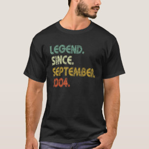 18 Jahre alte Legende Seit September 2004 18. Bir T-Shirt