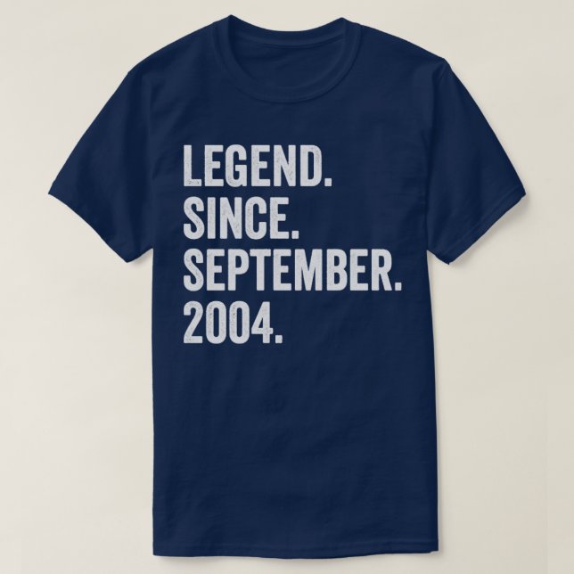 18 Jahre alte Legende Seit September 2004 18. Gebu T-Shirt (Design vorne)