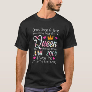 18 Jahre Alte Mädchen 18. Geburtstag Königin Juni T-Shirt