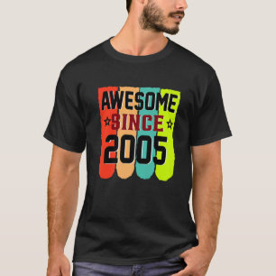 18 Jahre alte Vintage 2005 18. Geburtstag T-Shirt