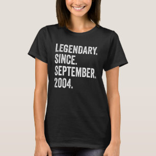 18 Jahre alter Legendär seit September 2004 18. B T-Shirt