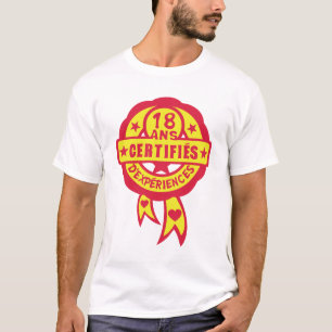 18 Jahre Geburtstag bescheinigt T-Shirt