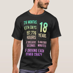 18 Jahre Verheiratet Witz 18. Hochzeitstag 1 T-Shirt