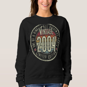 18 Jahre Vintag 2004 18. Geburtstag Sweatshirt