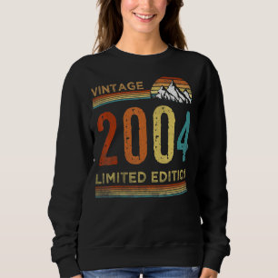 18 Jahre Vintag 2004 18. Geburtstag Sweatshirt