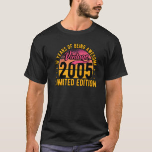 18 Jahre Vintag 2005 18. Geburtstag 1 T-Shirt