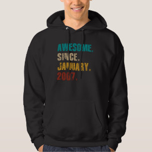 18 Jahre Vintag seit Januar 2007 18 t Hoodie