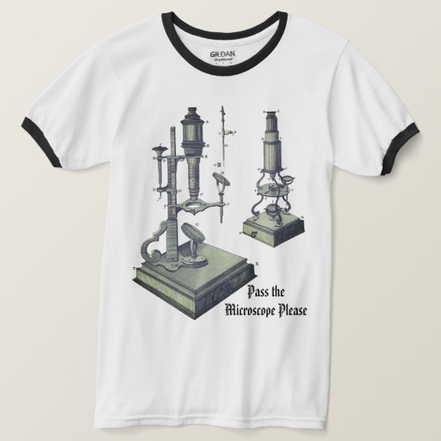 18. Jahrhundert Microscope Antique Science Nerd ! T-Shirt (Design vorne)