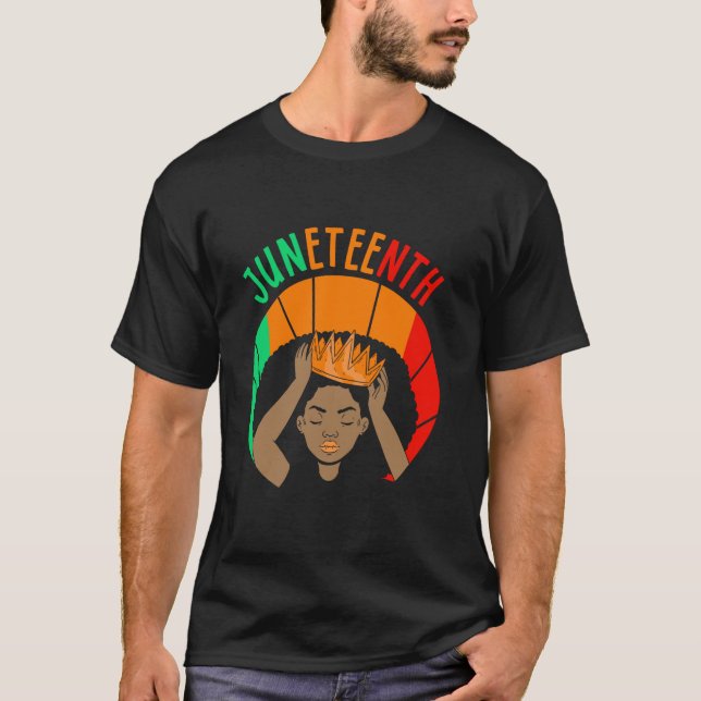 18. Juni 1865 Afrika Schwarze Amerikaner USA Ameri T-Shirt (Vorderseite)