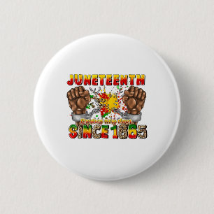 18. Juni 1865 Afrikanische Amerikanische Freiheit  Button