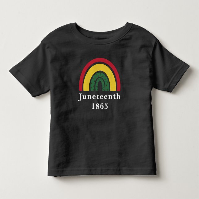 18. Juni 1865 Afrikanische Amerikanische schwarze  Kleinkind T-shirt (Vorderseite)