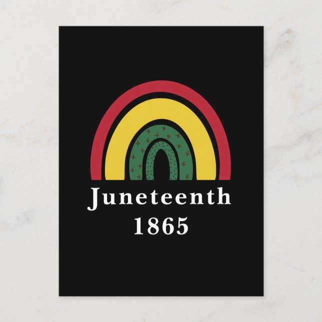 18. Juni 1865 Afrikanische Amerikanische schwarze  Postkarte (Vorderseite)