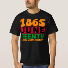 18. Juni 1865, Afrikanischer amerikanischer Stolz T-Shirt